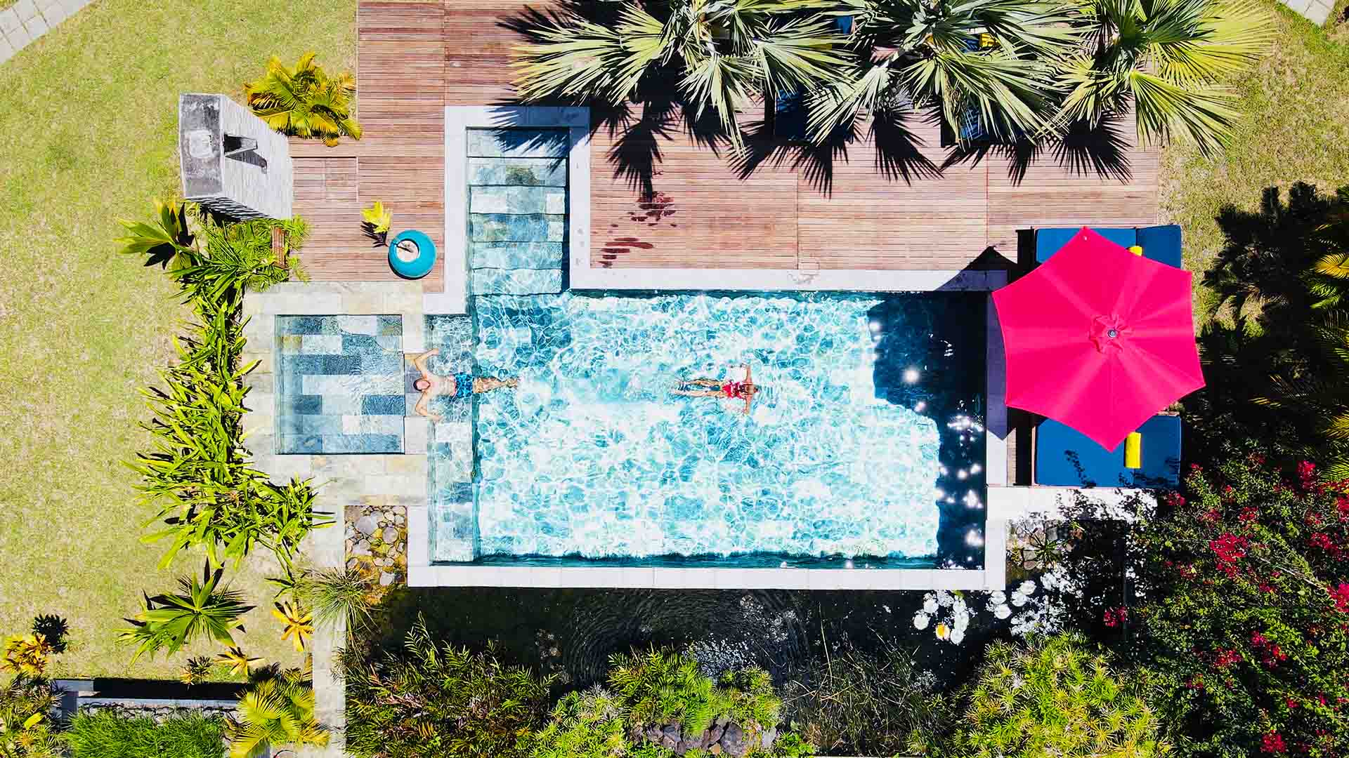 pool in the lodge mauritius