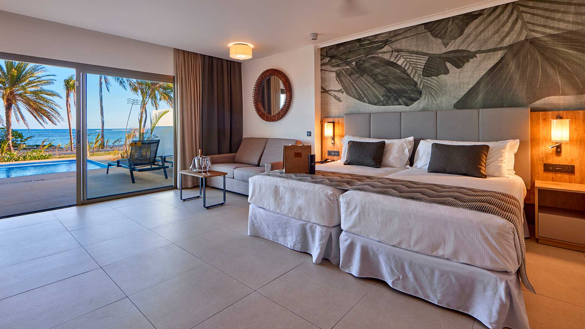 room at Riu Palace mauritius sea view