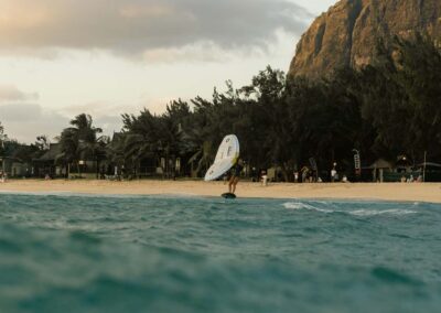 mauritius spot next to turquoise hotel